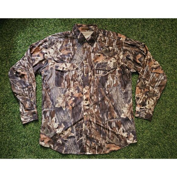Browning Super Naturals Mens Vented Camo Shirt Large - Runs Big - Picture 1 of 8